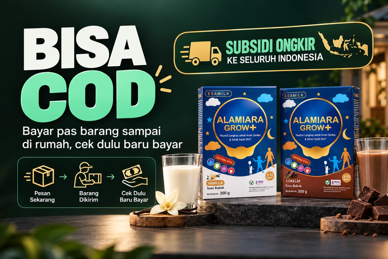 Bisa COD, bayar pas barang sampai. Subsidi ongkir ke seluruh Indonesia